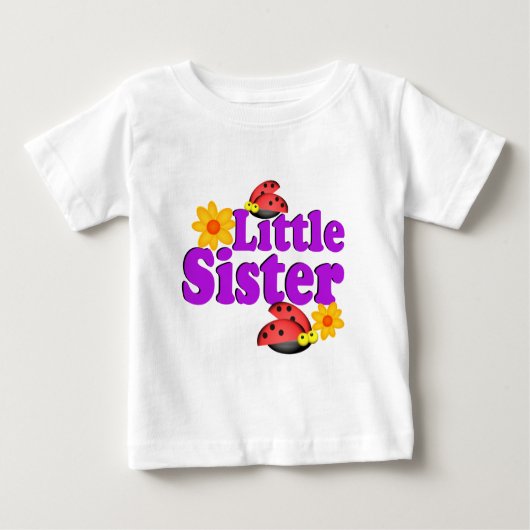 Little Sister Ladybug Baby T-shirt (Vorderseite)