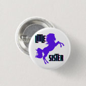 Little Sister Lila Pony Button (Vorne & Hinten)