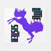 Little Sister Lila Pony Fleecedecke (Vorderseite (Horizontal))