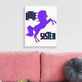 Little Sister Lila Pony Leinwanddruck (Insitu (Wohnzimmer))