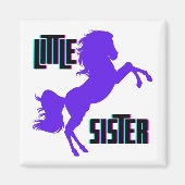 Little Sister Lila Pony Magnet (Vorne)