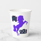 Little Sister Lila Pony Pappbecher (Vorderseite)