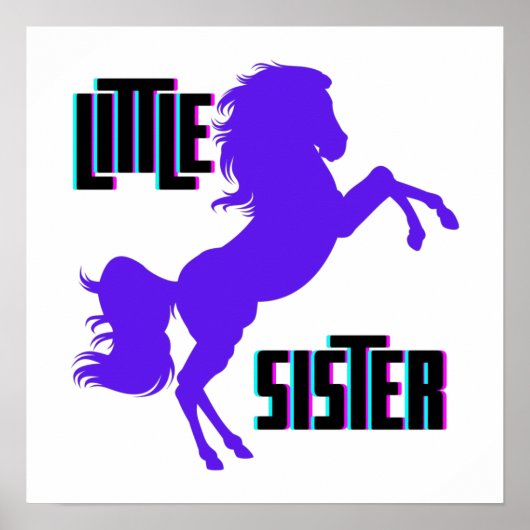 Little Sister Lila Pony Poster (Vorne)