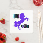 Little Sister Lila Pony Serviette (Beispiel)