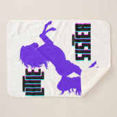 Little Sister Lila Pony Sherpadecke (Vorderseite (Horizontal))