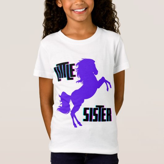Little Sister Lila Pony T-Shirt (Vorderseite)