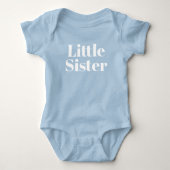 Little Sister | Matching Sibling Family Baby Strampler (Vorderseite)