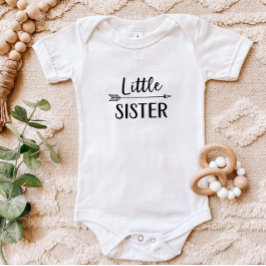 Little Sister | Matching Sibling Family Baby Strampler