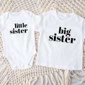 Little Sister | Matching Sibling Family Baby Strampler