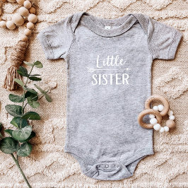 Little Sister | Matching Sibling Family Baby Strampler