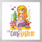 Little Sister 🧜 ♀️ Mermaid Poster (Vorne)