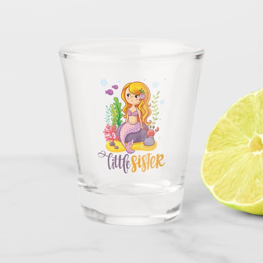 Little Sister 🧜 ♀️ Mermaid Schnapsglas (Vorderseite)