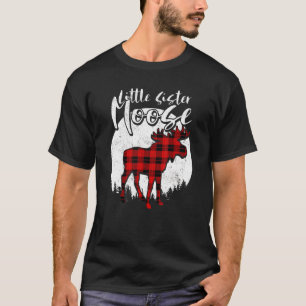 Little Sister Moose Red Kariert Buffalo Matching F T-Shirt
