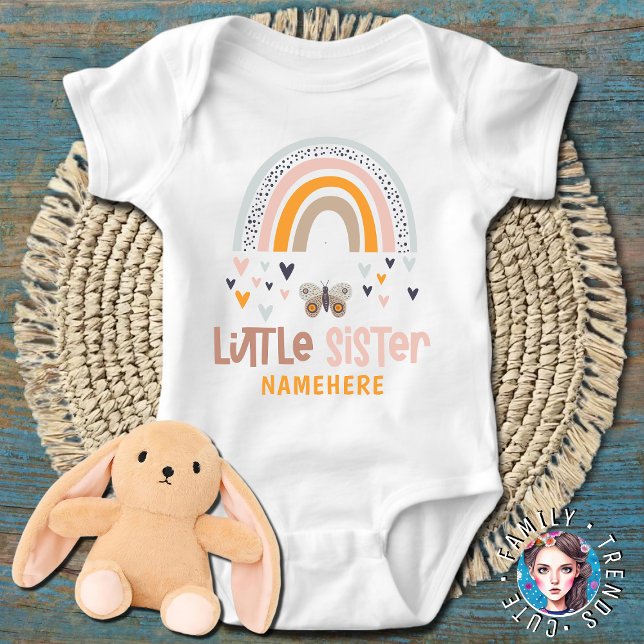 Little Sister mutierte Regenbogenherzen und Mut Baby Strampler (Von Creator hochgeladen)