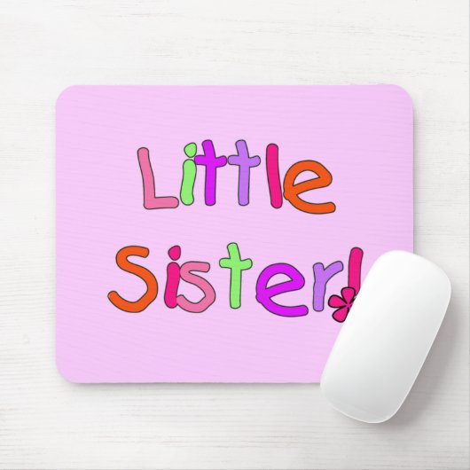 Little Sister T - Shirt und Geschenke Mousepad (Mit Mouse)