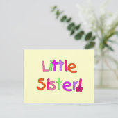 Little Sister T - Shirt und Geschenke Postkarte (Stehend Vorderseite)