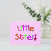 Little Sister T - Shirt und Geschenke Postkarte (Stehend Vorderseite)