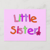 Little Sister T - Shirt und Geschenke Postkarte (Vorderseite)