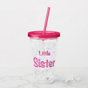 Little Sister Typografy Acryltrinkbecher