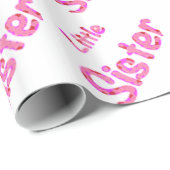 Little Sister Typografy Geschenkpapier (Rolleneckpunkt)