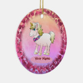 Little Sister Unicorn Keramik Ornament (Rechts)