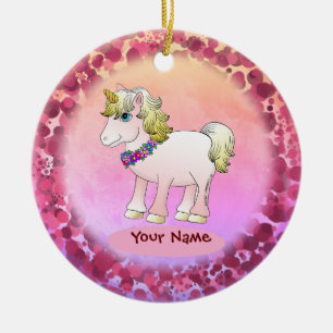 Little Sister Unicorn Keramik Ornament