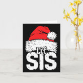 Little Sister Weihnachtsfamilie Matching Pyja Karte (Gelbe Blume)