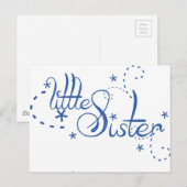 Little Sister Wirbel Postkarte (Vorne/Hinten)