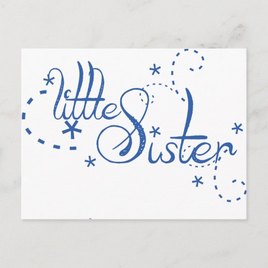 Little Sister Wirbel Postkarte (Vorderseite)