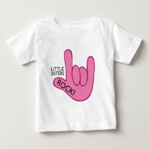 Little Sisters Rock! Baby T-shirt