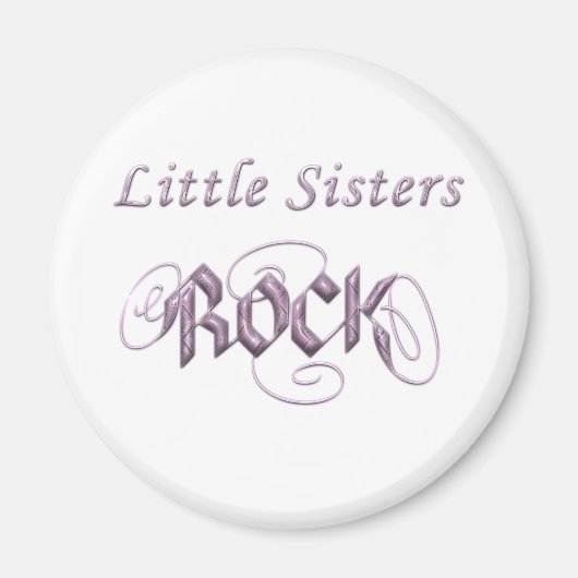 Little Sisters Rock Magnet (Vorne)