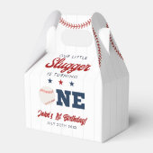Little Slugger Baseball 1. Geburtstag Geschenkschachtel (Rückseite)