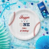 Little Slugger Baseball 1. Geburtstag Pappteller (Party)