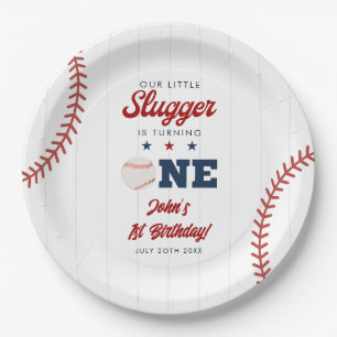 Little Slugger Baseball 1. Geburtstag Pappteller