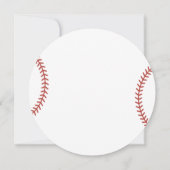 Little Slugger Baseball 2nd Birthday Ball Einladung (Rückseite)