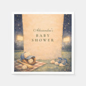 Little Slugger Baseball Baby Shower Serviette (Vorderseite)