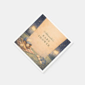 Little Slugger Baseball Baby Shower Serviette (Ecke)