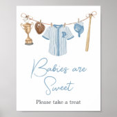 Little Slugger Baseball Babys sind süß Poster (Vorne)