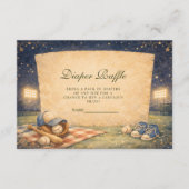 Little Slugger Baseball Diapper Raffle Begleitkarte (Vorderseite)