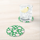 Little Slugger Baseball Geburtstagsparty Runder Pappuntersetzer (Vor Ort)