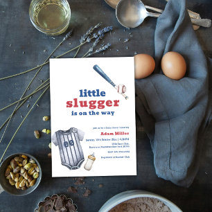 Little Slugger Baseball-Shirt-Flasche Baby Shower Einladung