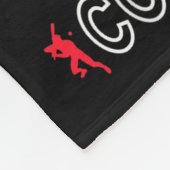 Little Slugger Boy Coming Soon Baby Announcement B Fleecedecke (Ecke)