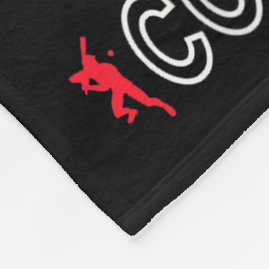 Little Slugger Boy Coming Soon Baby Announcement B Fleecedecke (Ecke)