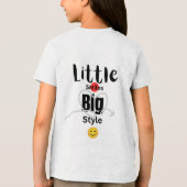 Little Smile Big Style Kinder T-Shirt # Kinder zum Tri-Blend Shirt (Rückseite)