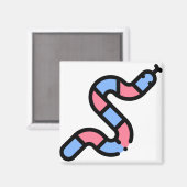 Little Snake Magnet (Vorderseite/Rückseite)