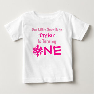 Little Snowflake 1. Geburtstag Baby T - Shirt