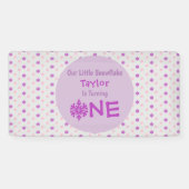 Little Snowflake 1. Geburtstag Banner (Horizontal)