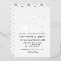 Little Snowflake 1. Geburtstag