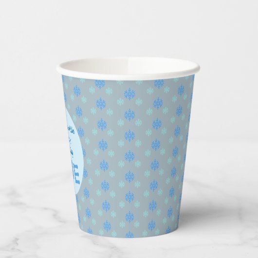 Little Snowflake 1. Geburtstag Pappbecher (Links)