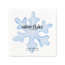 Little Snowflake Blue Wintery Baby Dusche